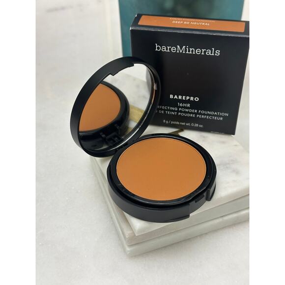 BareMinerals NIB BAREPRO 16 HR Skin Perfecting Powder Foundation Deep 50 Neutral - Picture 1 of 5